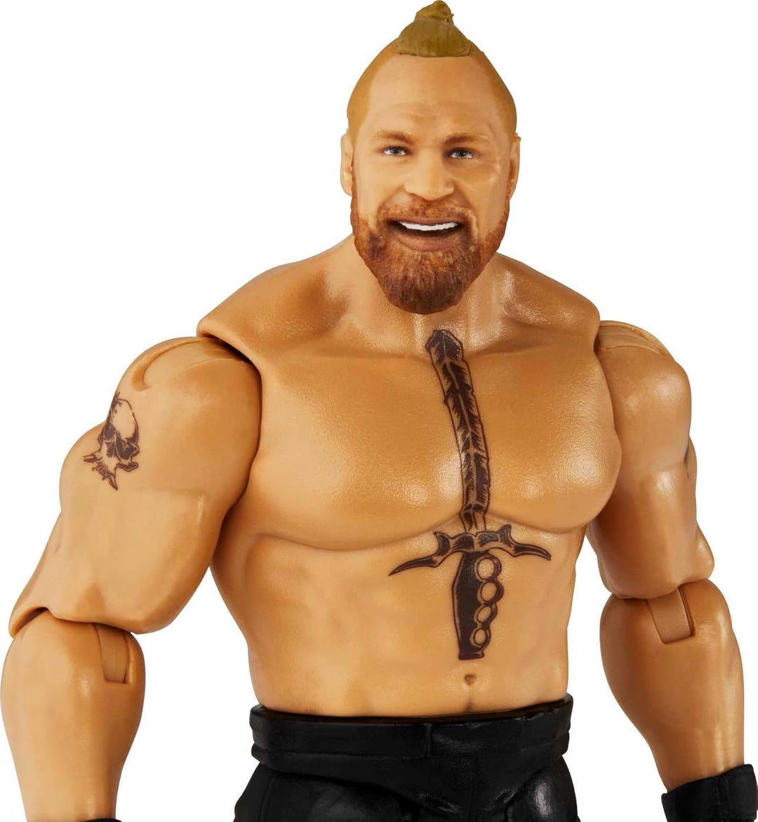 WWE MATTEL Basic 135 Brock Lesnar Actionfigur, bewegliches 15,2 cm grosses Sammlerstück für Kinder a