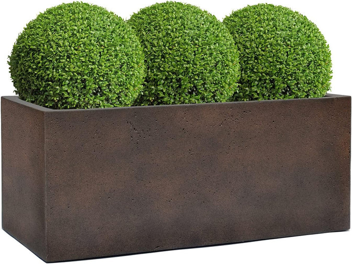 ESCHBACH® Pflanzkübel Box 80 Rost Braun Rechteckig * 80 x 31 x 31 cm * 10 Jahre Garantie 80x31x31, 8