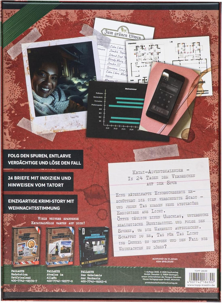 Crime Files – Fallakte: Winter-Einbruch. Der geniale Krimi-Adventskalender. Ermitteln und Rätseln –
