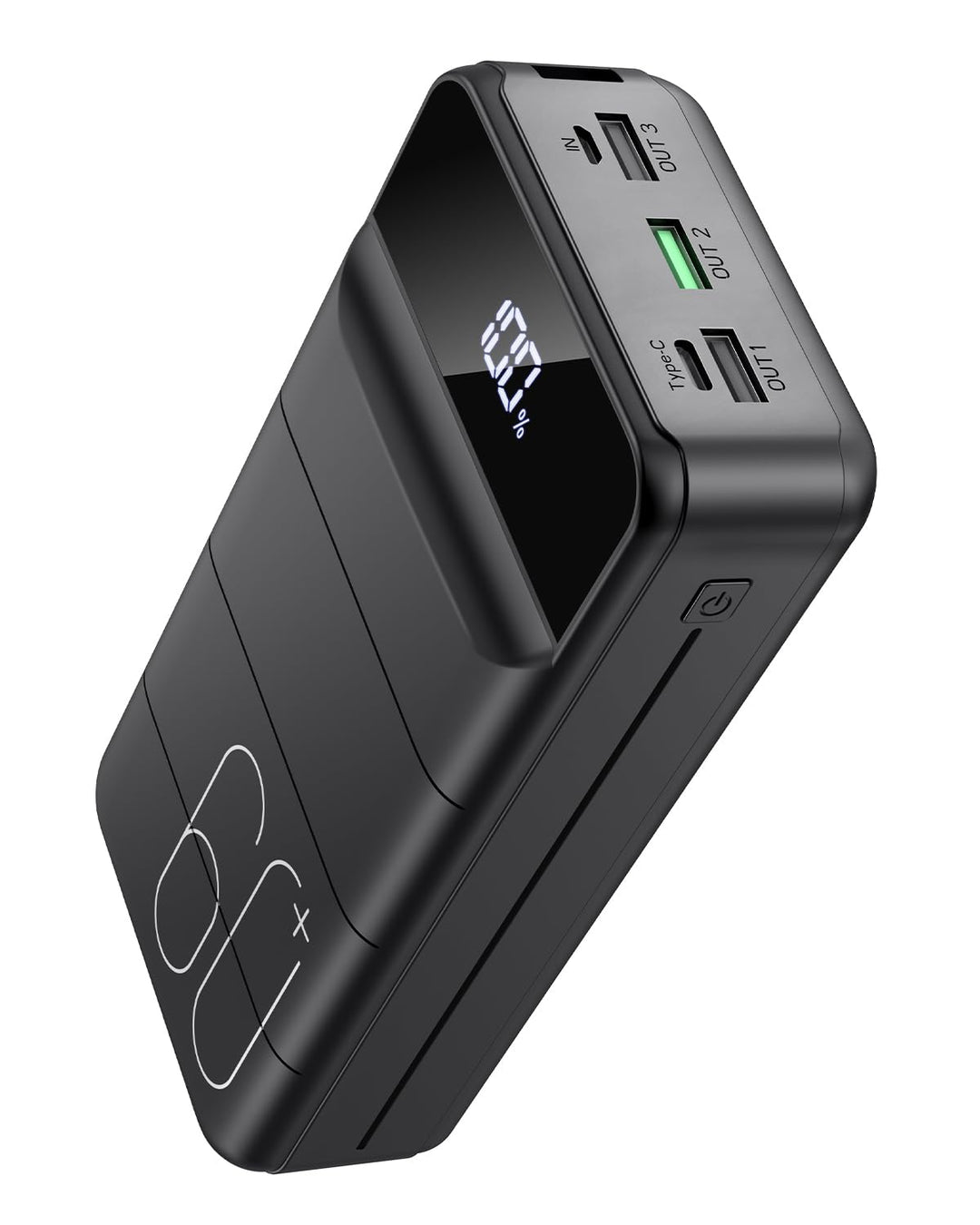 60000mAh Power Bank, 22,5W Powerbank USB-C Schnellladefunktion Externe Akku mit 4 Ausgänge und 2 Ein