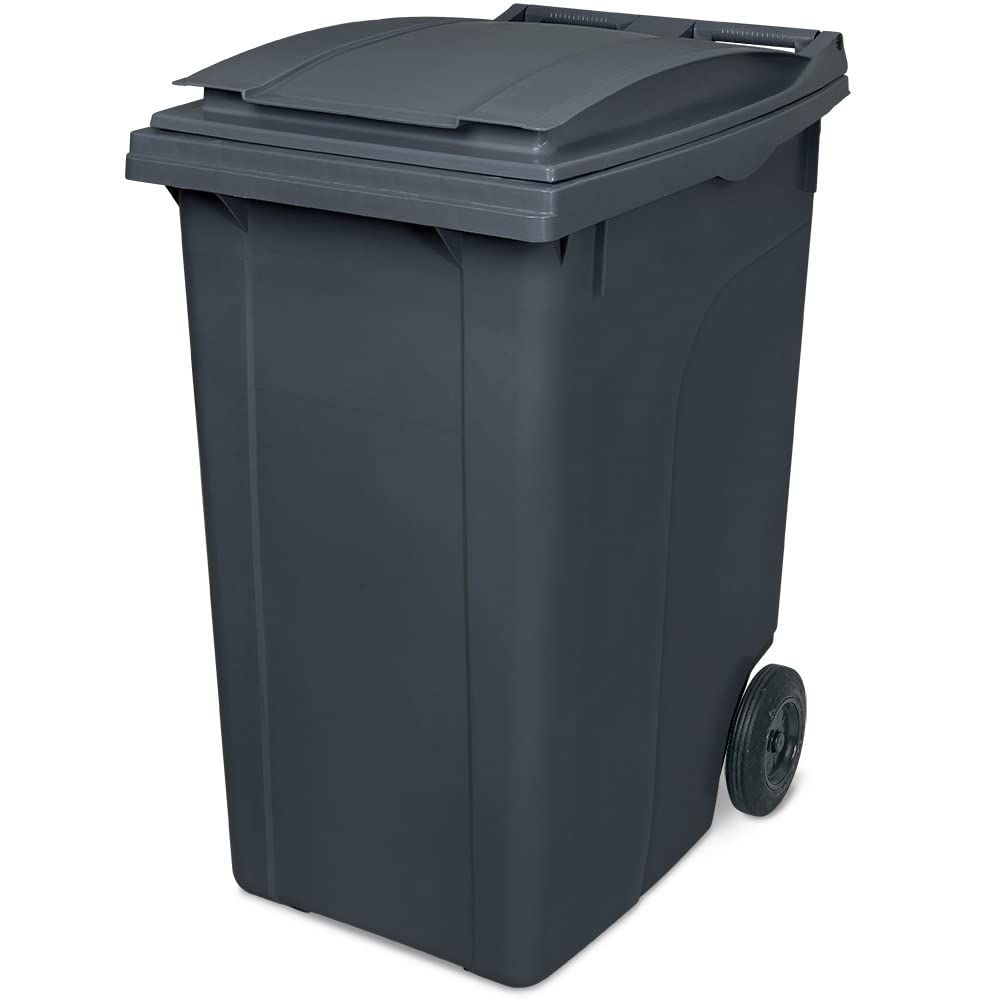 BRB 360 Liter Mülltonne nach DIN EN ISO 9001 und DIN EN ISO 14001, HxBxT 1090x620x860 mm, grau/anthr