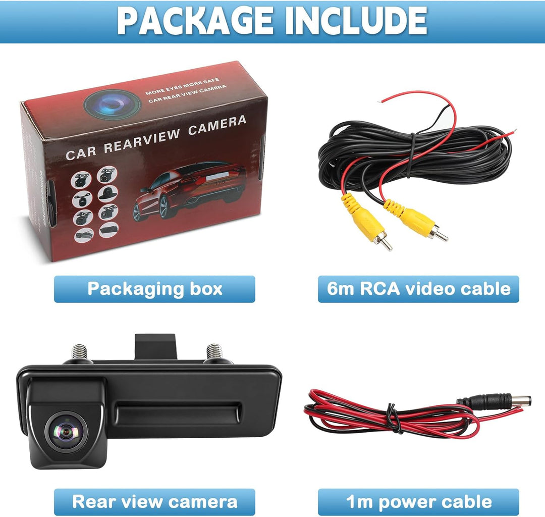 HD 1080P Auto Rückfahrkamera Ersatz für Skoda Fabia Audi A1 A3 2012-2015 Yeti Superb Roomster 2010-2