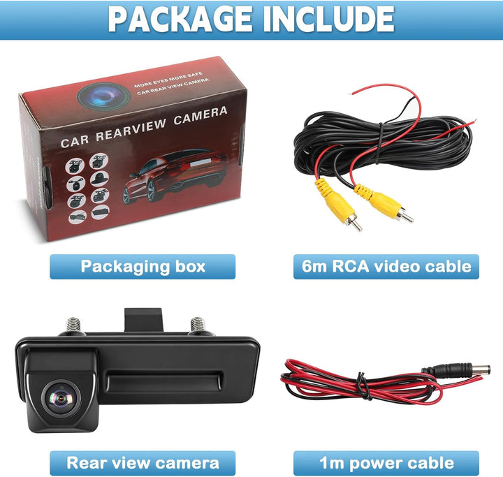 HD 1080P Auto Rückfahrkamera Ersatz für Skoda Fabia Audi A1 A3 2012-2015 Yeti Superb Roomster 2010-2
