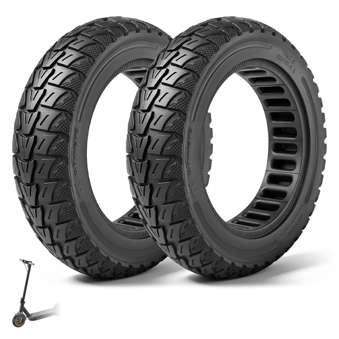 60/70-6,5 Vollgummireifen 10 Zoll Solide Reifen für Xiaomi 5/5 Pro/5 Max,für Ninebot Max G30/Max G30
