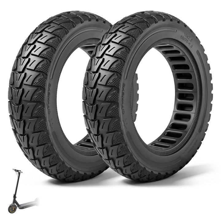 60/70-6,5 Vollgummireifen 10 Zoll Solide Reifen für Xiaomi 5/5 Pro/5 Max,für Ninebot Max G30/Max G30