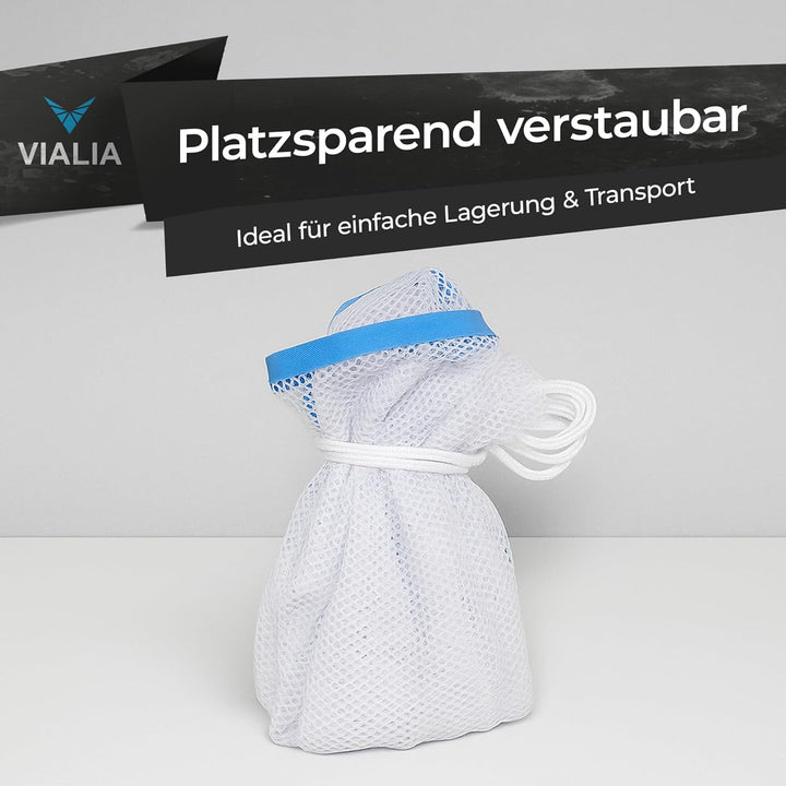 Aufbewahrungsnetz für PE Bälle, Robustes Transportnetz mit Kordelzug, wiederverwendbar, Teichabdecku