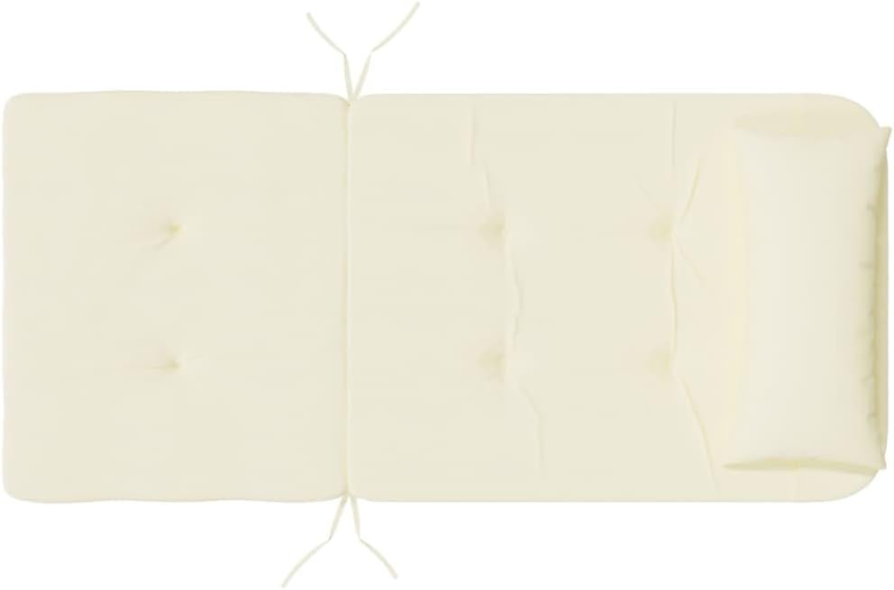 vidaXL Adirondack-Auflagen 2 STK. Creme Oxford-Gewebe, Creme