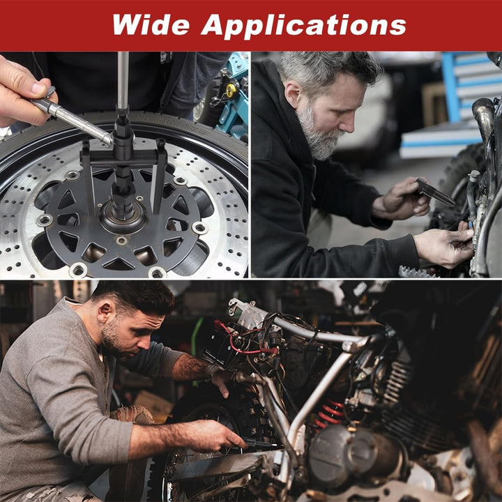 10pcs Motorrad Innenlager Abzieher Set, 8-25mm Innenlager Abzieher Set Innenabzieher Lager Radlager