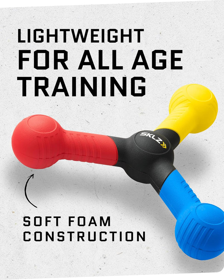 SKLZ Sports & Outdoor & Sports Reaktionsbälle Reaktiver Verschluss Sportreaktionsgerät, Blau/Gelb/Ro