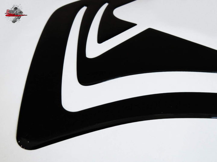 BIKE-label Seitentank Pad schwarz kompatibel für KTM 1050 1090 1190 1290 Adventure 800120