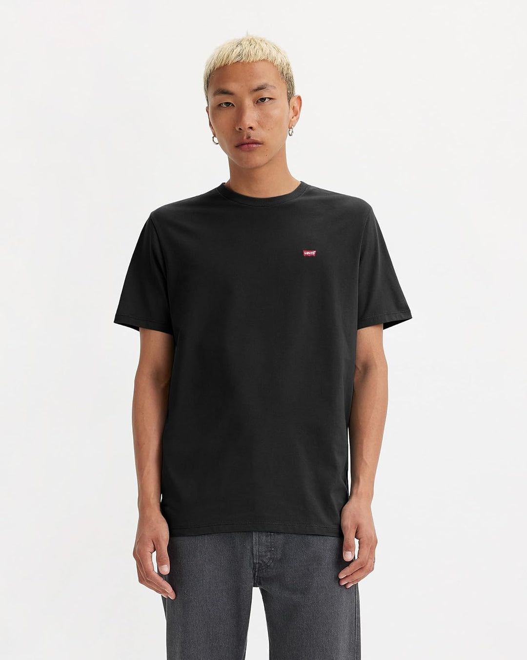 Levi's Herren Ss Original Housemark Tee T-Shirt XL Stonewashed Black, XL Stonewashed Black