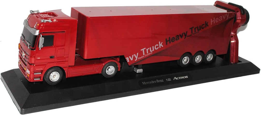 alles-meine.de GmbH Mercedes-B Actros Sattelschlepper Rot 40 MHz - RC Funkauto - mit Beleuchtung - v