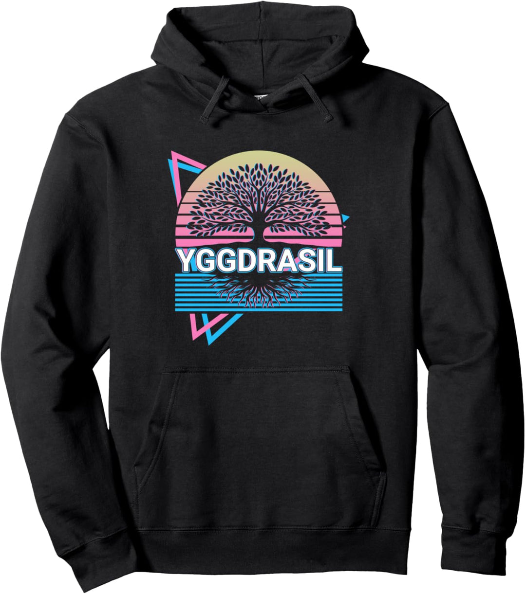 Yggdrasil Wikinger Retro Pullover Hoodie