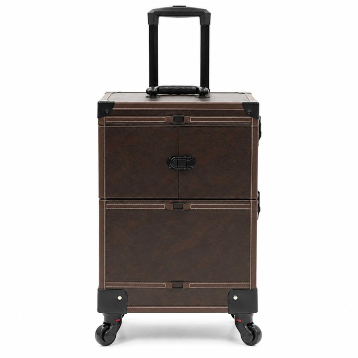 Professioneller Makeup-Koffer auf Rollen – Kosmetik-Trolley mit Herausnehmbaren Fächern, Wasserabwei