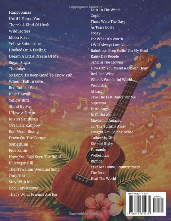Ukulele Songbook Popular Songs: 60 Popular Songs to Bring Joy, Music and Fun to Your Ukulele, Tasche
