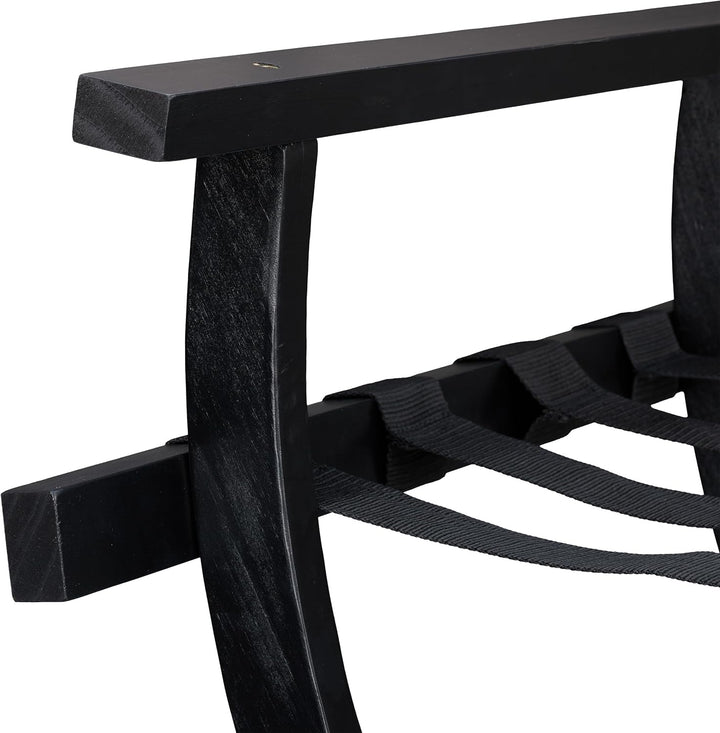 Relaxdays Kofferständer, klappbar, Gepäckständer mit Wandschutz, HxBxT: 75x60x41 cm, Kofferablage, H