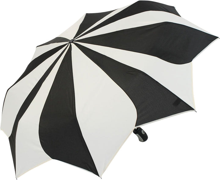 Damen Taschenschirm Pierre Cardin Auf-Zu-Automatik - Sunflower - schwarz-weiss, Schwarz-weiss