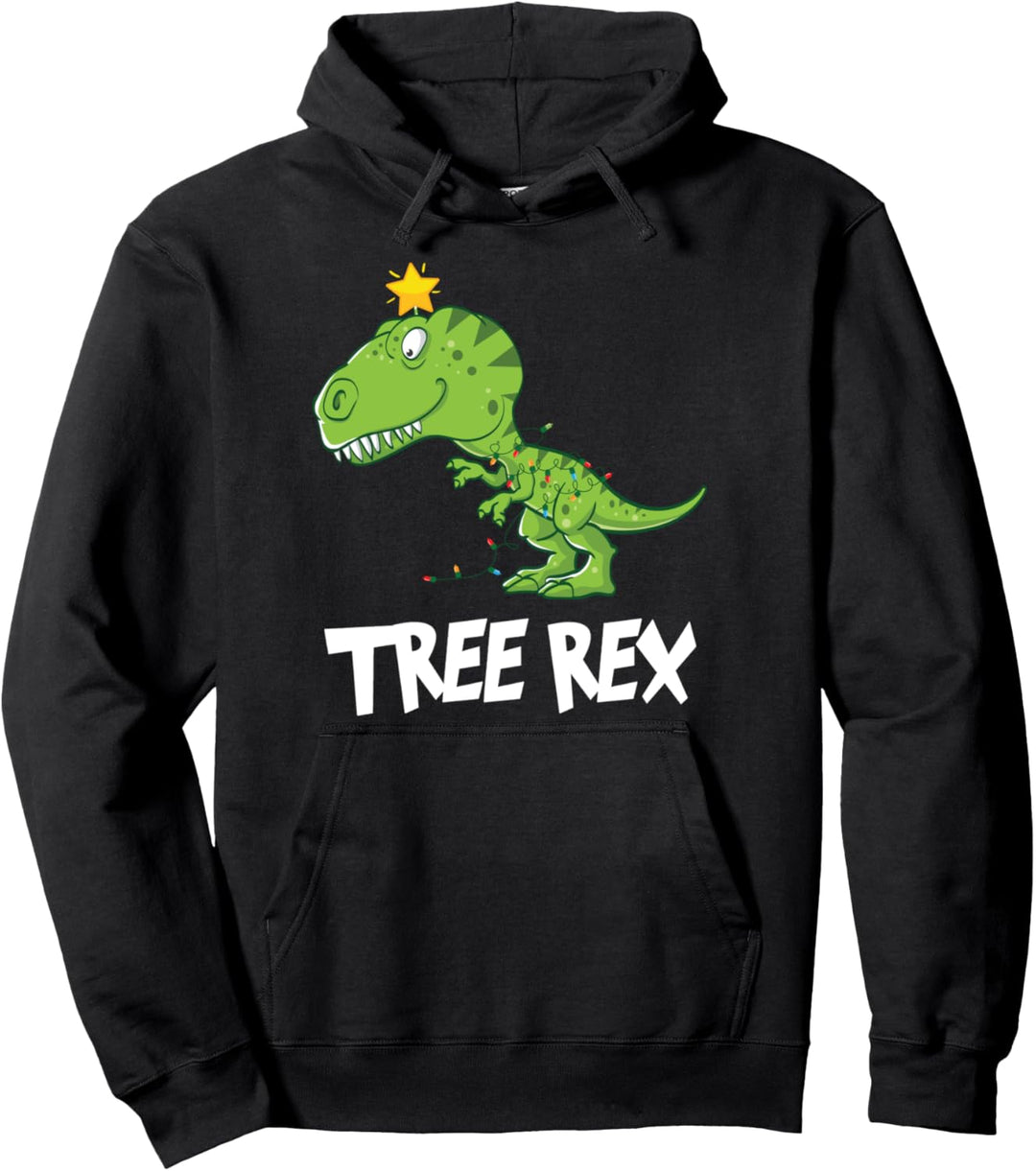 Lustiges Tree Rex Weihnachten T-Rex Dinosaurier Xmas Dino Pullover Hoodie