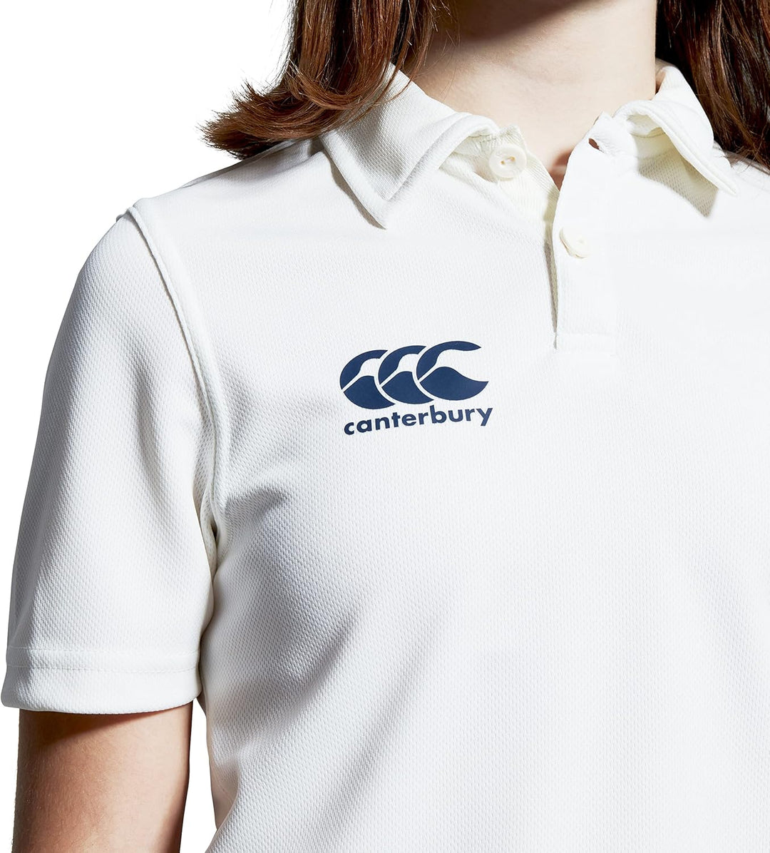 Canterbury Men's Adult Cricket Whites Shirt Polo 4 Jahre Cremefarben, 4 Jahre Cremefarben