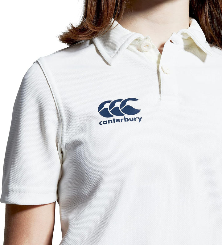 Canterbury Men's Adult Cricket Whites Shirt Polo 4 Jahre Cremefarben, 4 Jahre Cremefarben