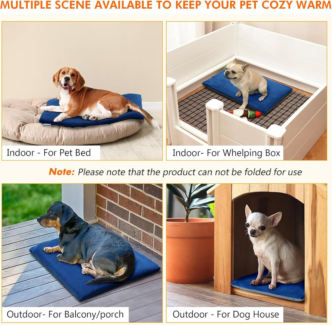 pecute Haustier Heizkissen, Outdoor Heizdecke Haustier wasserdichte IPX7, Elektrisches Heizkissen fü