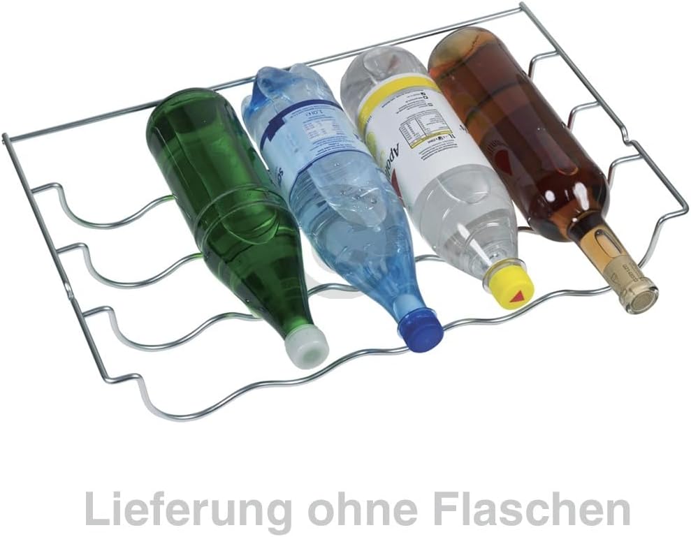Flaschenablage für Kühlschrank kompatibel mit Bosch 00689254 Metallgitter für 5 Flaschen