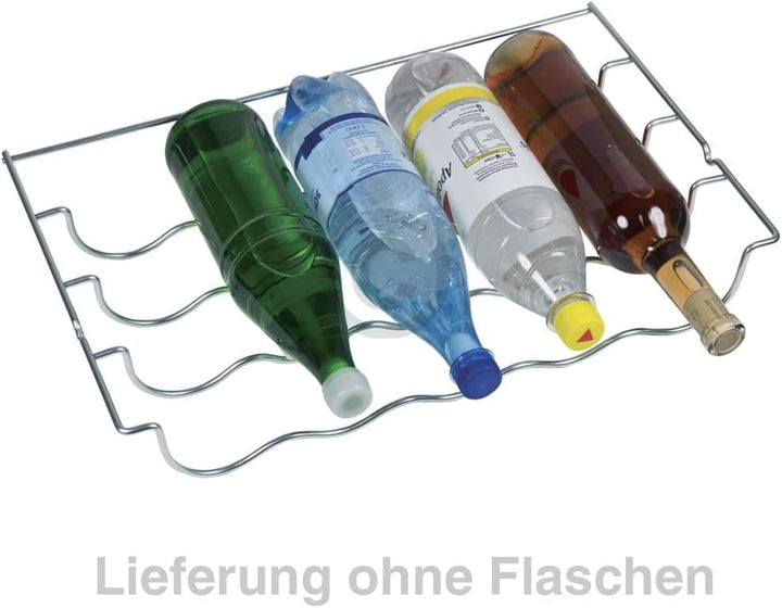 Flaschenablage für Kühlschrank kompatibel mit Bosch 00689254 Metallgitter für 5 Flaschen
