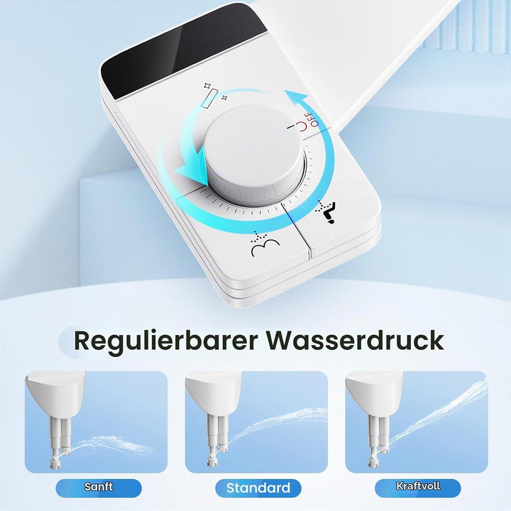 Bidet Aufsatz Für Toilette, Einsatz Einziehbare Selbstreinigende Doppel Düse Bidet Aufsatz Nicht Ele