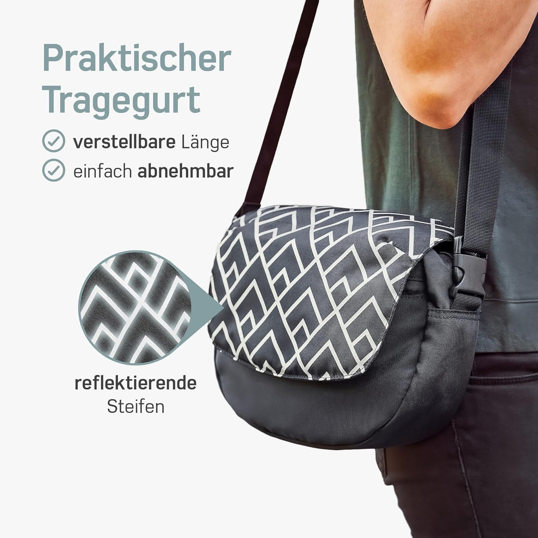 Borgen KLICKfix Lenkertasche Fahrrad - Wasserabweisende und geräumige Fahrrad Lenkertasche 5 L - Fah