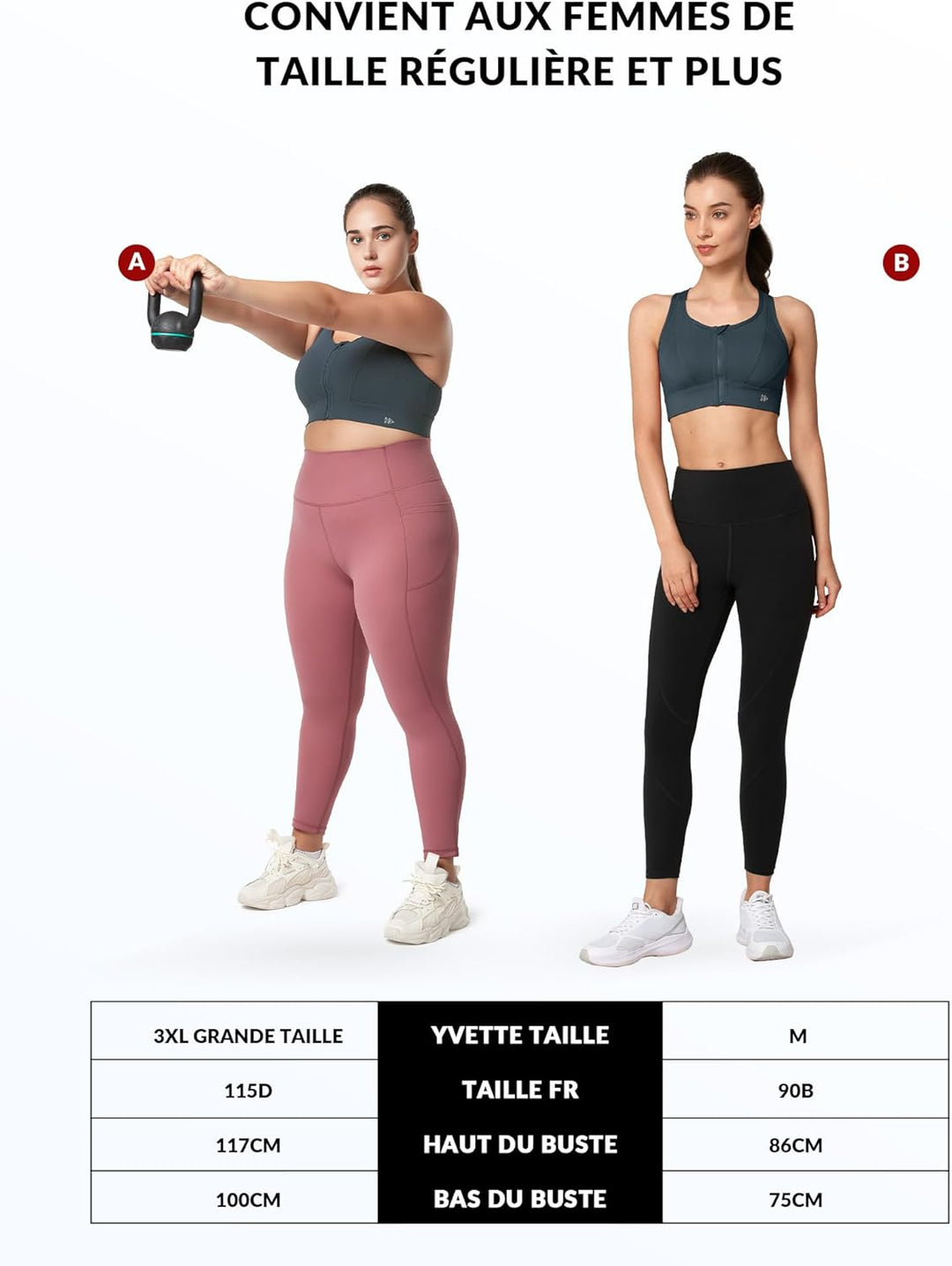 Yvette Starker Halt Sport BH Grosse Brüste mit Vorderverschluss Mesh Ringerrücken Ohne Bügel für Fit