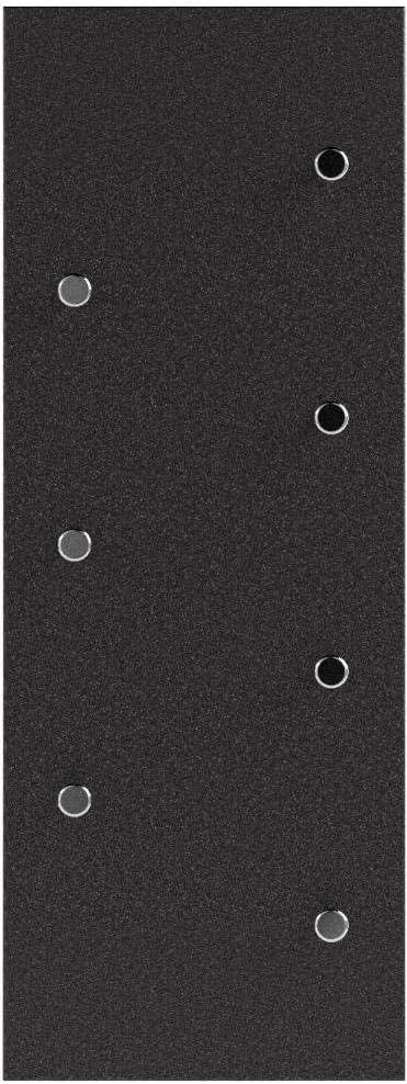 HAKU Möbel Wandgarderobe, MDF, granitoptik-chrom, B 80 x T 6 x H 30 cm, Granitoptik-chrom