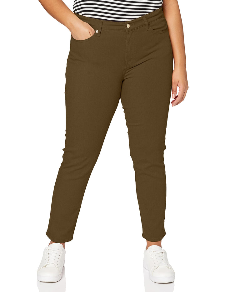 7 For All Mankind Damen Roxanne Ankle Casual Pants 23 Grün, 23 Grün