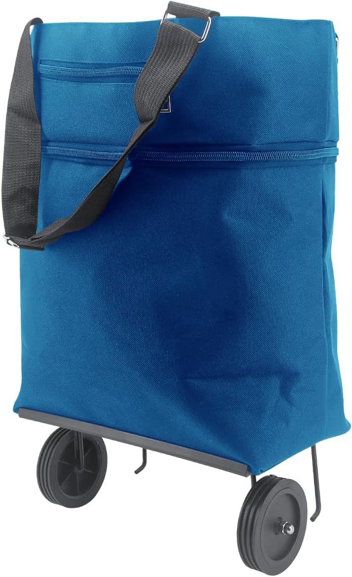 Faltbarer Einkaufstrolley, Wiederverwendbare Einkaufstasche, Leicht, Einkaufstasche mit Rollen, Eink