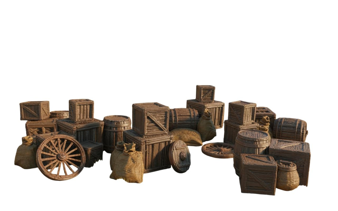 Tims Plum Mittelalterliches Scheunenzubehör für Tabletop-RPG- und Wargaming-Gelände