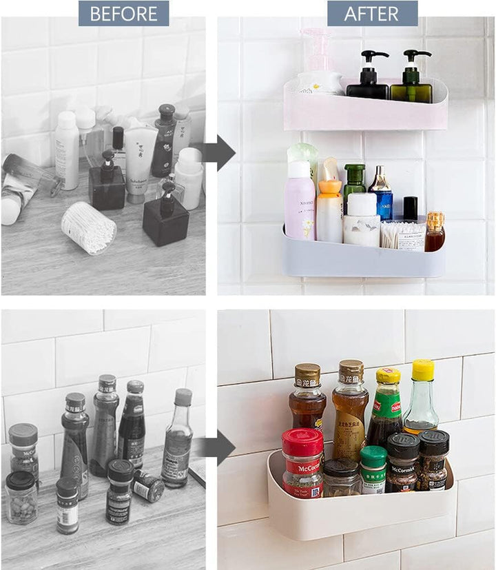 Duschablage Ohne Bohren, Kunststoff Duschablage, Selbstklebende Duschablage Ohne Bohren Badezimmer K