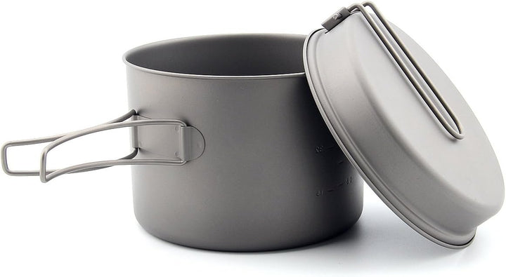 TOAKS Cookware Set Ultralight Titanium Pot Frying Pan Outdoor Camping Titanium Bowl Titanium Cup Pic