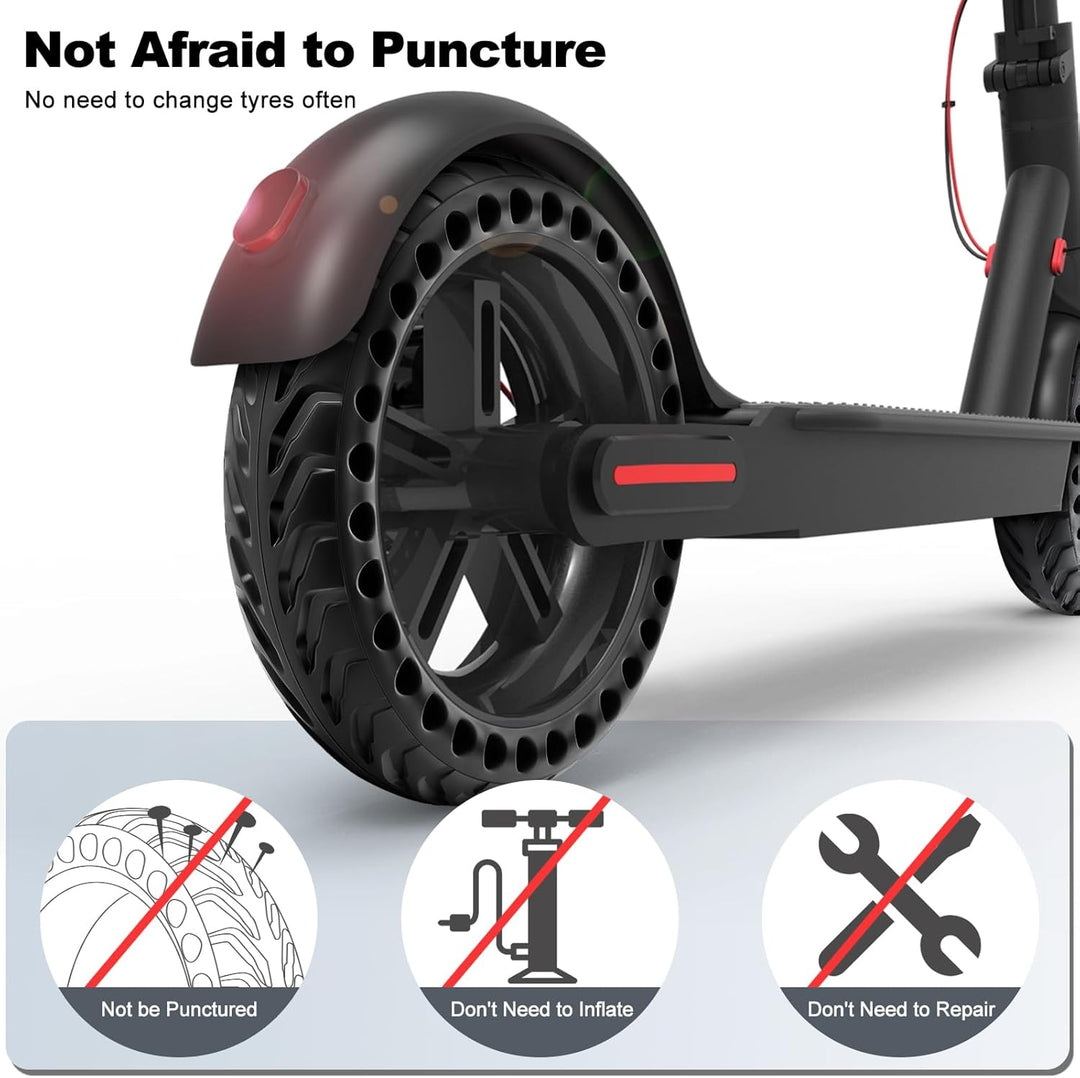 Amitor E Scooter Reifen 8 1/2 x2, Vollgummireifen e Scooter 8,5 Zoll, E Scooter Solid Reifen Vorne/H