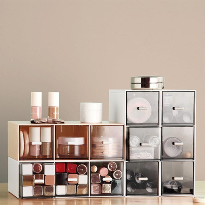 Teebox mit 3 Schubladen, Stapelbar tee organizer, Kunststoff Teeboxen für Teebeutel, Aufbewahrungsbo