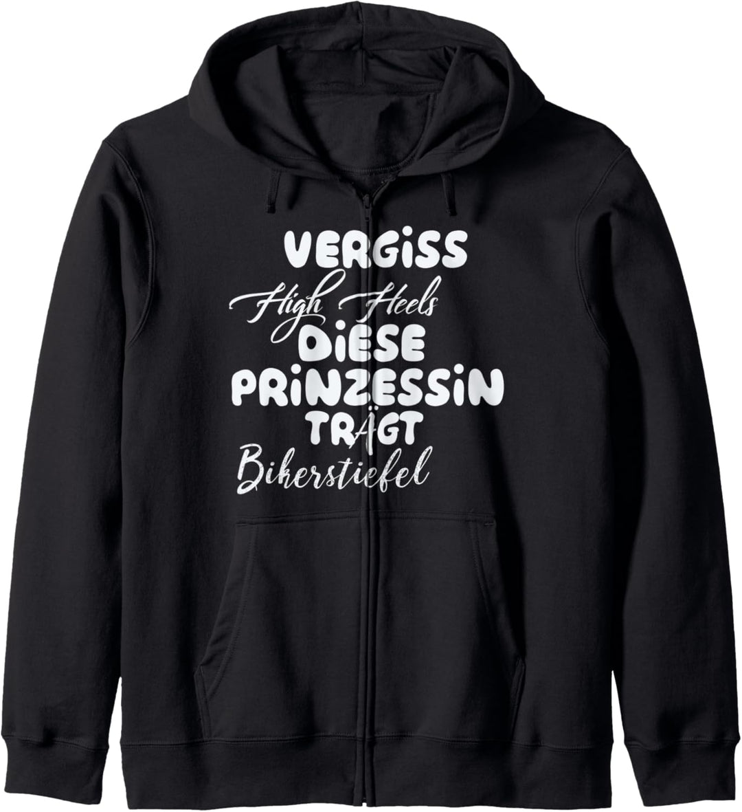 Vergiss High Heels diese Prinzessin trägt Bikerstiefel Kapuzenjacke
