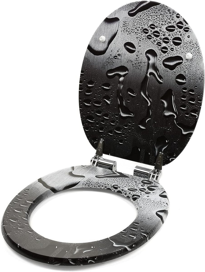 Toilettendeckel mit Absenkautomatik WC Sitz Toilettensitz WC Sitz passend für alle handelsüblichen W