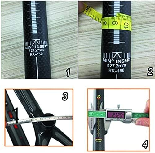 Sattelstütze Carbon Rennrad，Alfa Pasca MTB sattelstütze 27.2/30.8/31.6mm Carbon Seatpost Offset Schw