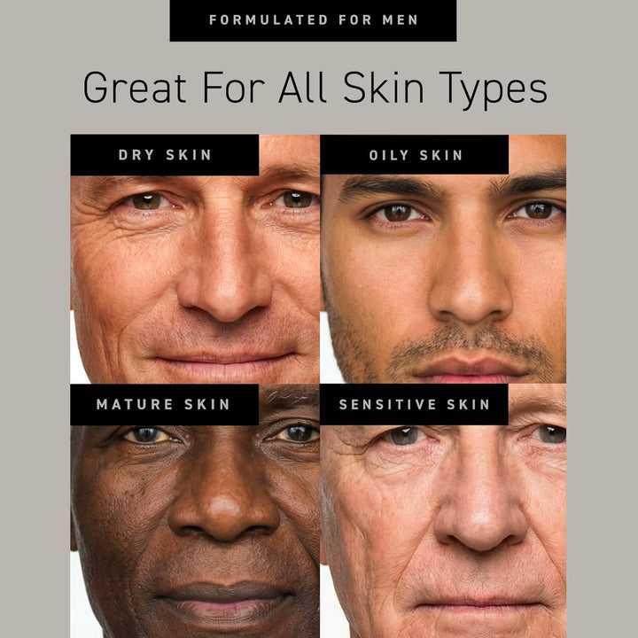 Brickell Men‘s Renewing Face Scrub - Natürliches und organisches Gesichtspeeling für Männer - Porent