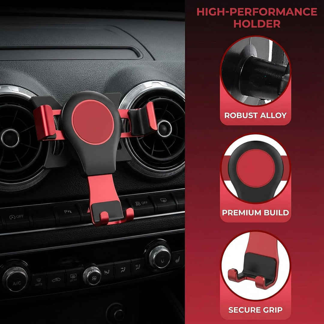 Handyhalterung Auto, Car Phone Holder, Holder Phone Mount Verstellbarer Blickwinkel, 360° Drehbar KF