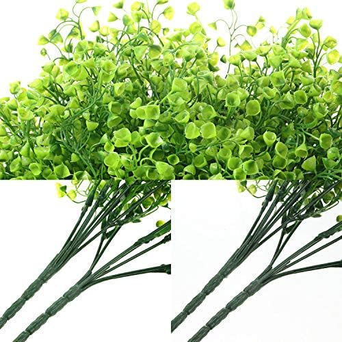 WILLBOND Kunstblumen für den Aussenbereich, UV-beständig, dekorative künstliche Sträucher, Büsche fü