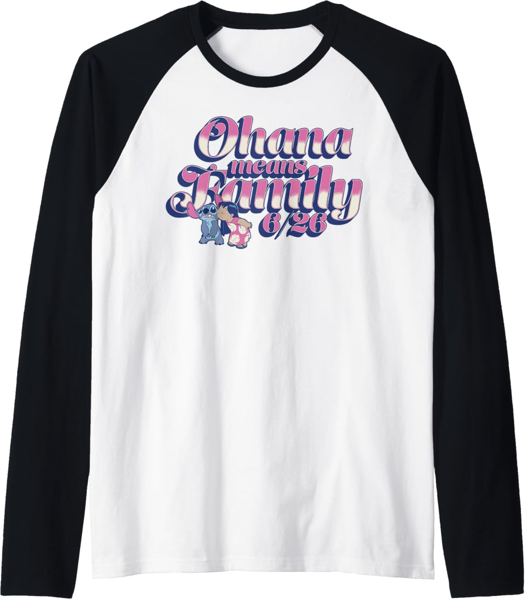 Disney Lilo & Stitch 626 Stitch Day Ohana Means Family Raglan