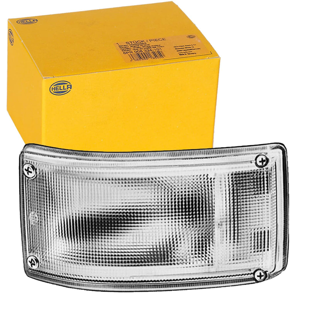 HELLA - Rückfahrscheinwerfer - Halogen - 24/12V - Einbau - Lichtscheibenfarbe: glasklar - Stecker: F