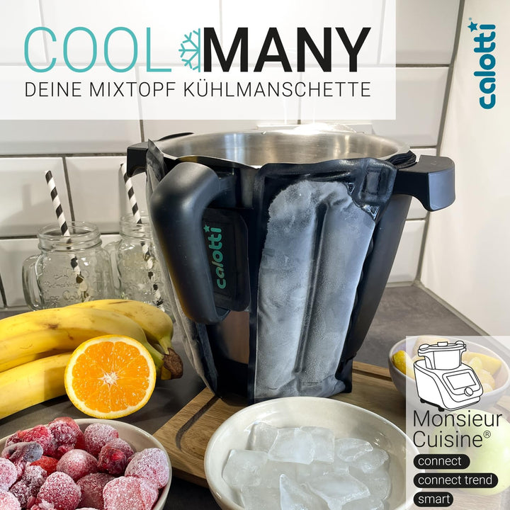 Calotti® Cool Many Black Deine Kühlmanschette für den Monsieur Cuisine Connect und Smart. Einfach um