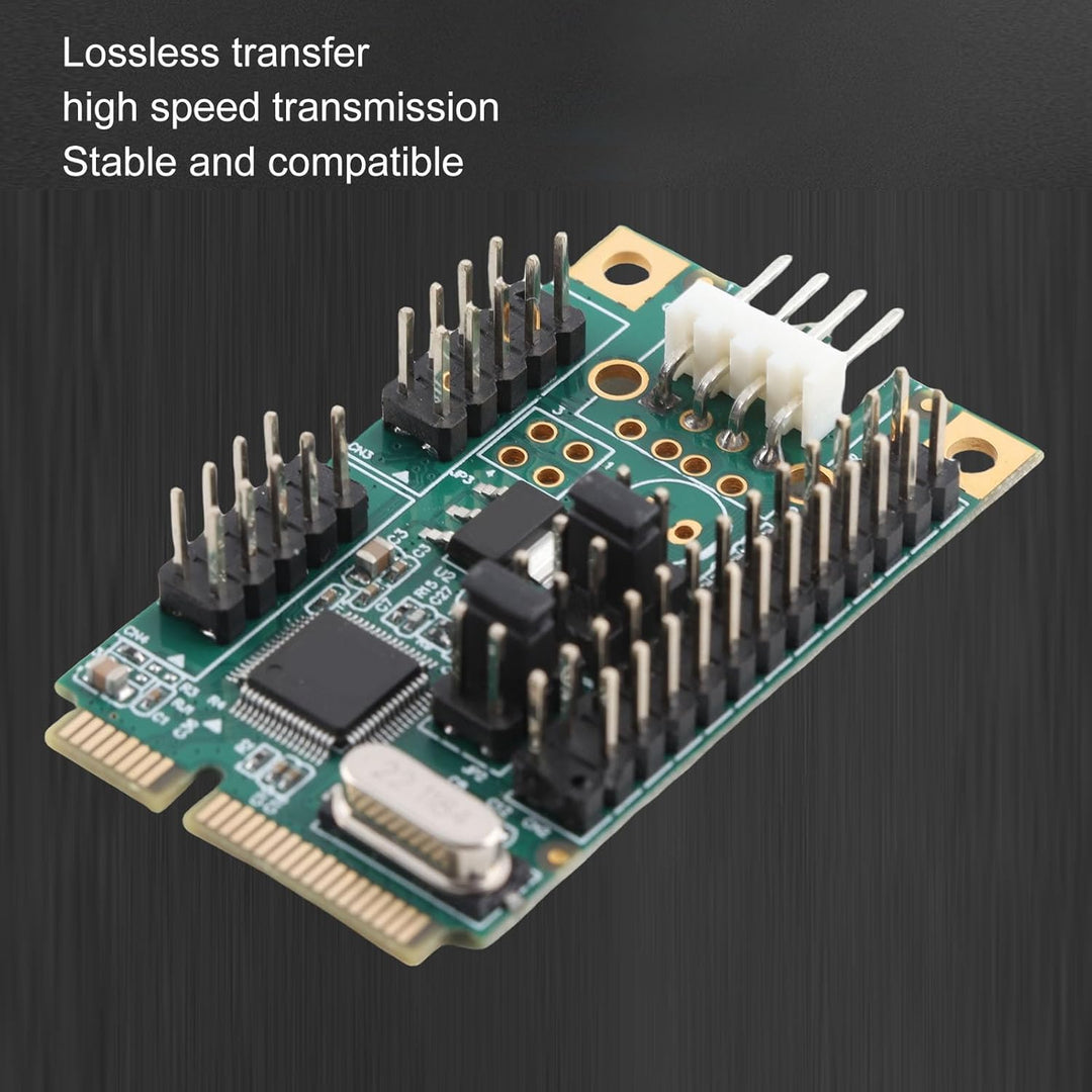 PCIe-Seriell-Parallel-Erweiterungskarte, Parallelport-Combo-Karte PCI-Express-Karte mit 2 Hochgeschw