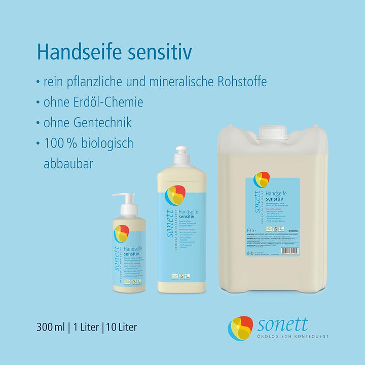 Sonett Handseife sensitiv, 10 Liter 10 l (1er Pack), 10 l (1er Pack)