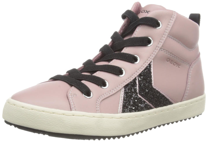 Geox Mädchen J Kalispera Girl BSneaker 29 EU Antique Rose Black, 29 EU Antique Rose Black